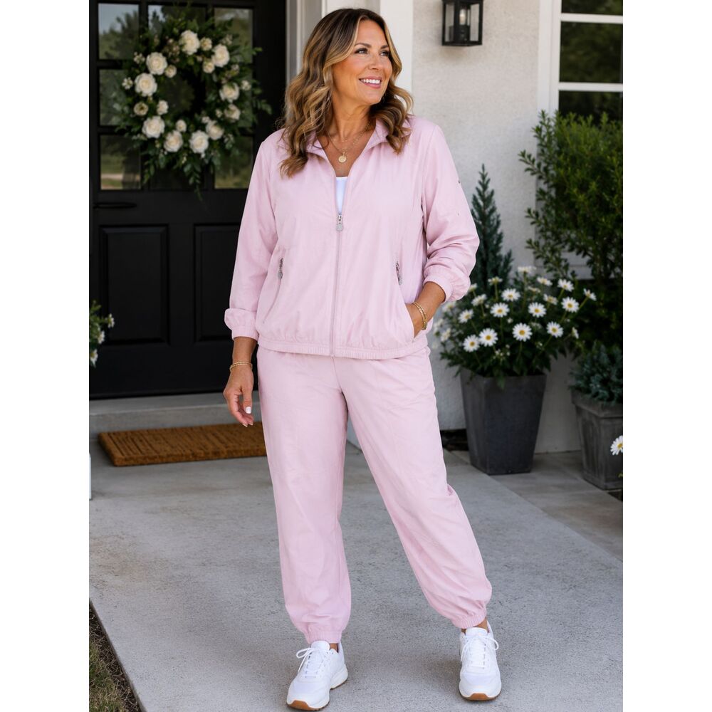 Vintage 90s Kaelin 1X Track Suit Jacket Pants Set NWT